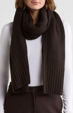 Eileen Fisher Organic Cotton Wrap Scarf in Espresso at Nordstrom Rack