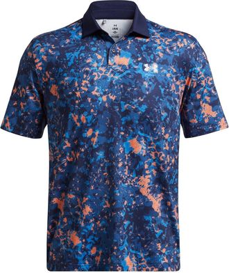 Under Armour Mens Ua T2G Print Polo Orange M