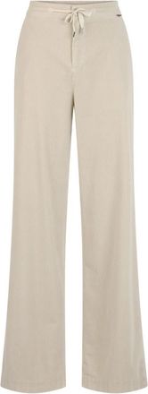 Marc Cain Warri Wijde Broek - Dames - Wijde Broeken - Grijs - 3XL - Katoen - Broeken