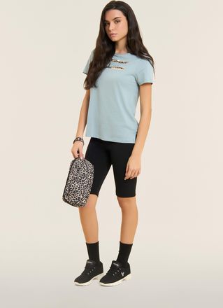 Freddy Trousse animalier con laccetto e logo con strass