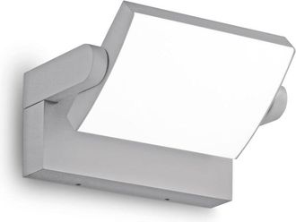 Ideal Lux Applique Da Parete Contemporaneo Swipe Alluminio Grigio Led 20,5W 3000K Ip54