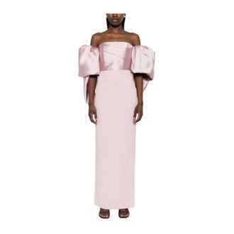 Solace London Gowns, female, Pink, Size: 2XS Floris Maxi Dress