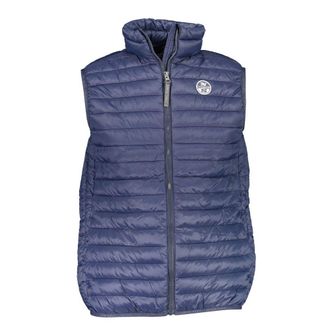 North Sails Mens Lightweight Packable Puffer Vest - Dark Blue Nylon - Size X-Large