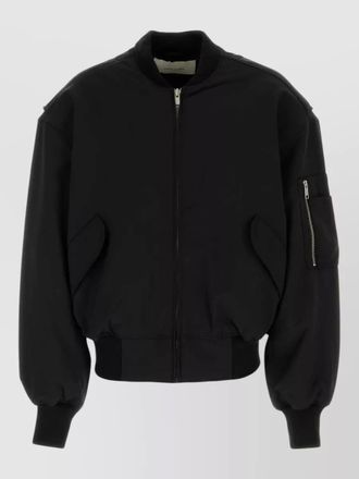Entire studios stretch polyester blend bomber jacket