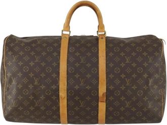Louis Vuitton Pre-owned Weekend Bags, female, Brown, Size: ONE SIZE Pre-owned Vintage Monogram Keepall Travel Bag