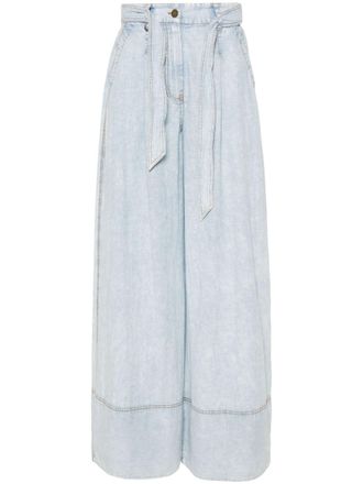 Zimmermann wide-leg cotton jeans - Blue