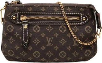Louis Vuitton Pre-owned Mini Pochette Accessoires - Dames - Vintage Clutch - Bruin - ONE Size - Leer - Vintage
