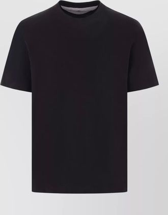 Brunello Cucinelli cotton t shirt ribbed neck short sleeves