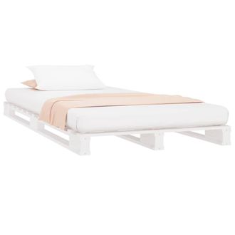 Berkfield Home Pallet Bed White 90x200 cm Solid Wood Pine