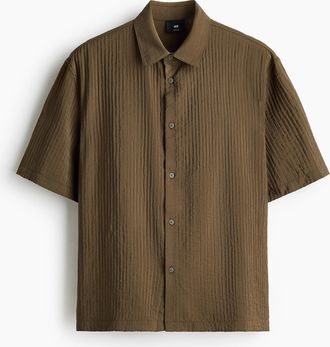 H&M Hemd in Relaxed Fit - Khakigr&uuml;n