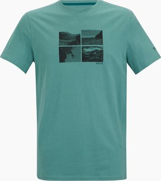Regatta Mens Regatta Mens Breezed Photo Collage T-Shirt - Blue - Size: 42