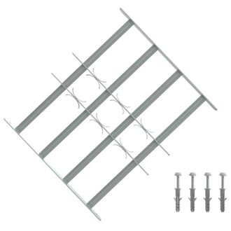 vidaXL Reja De Seguridad Para Ventanas Con 4 Barras Transversales Vidaxl