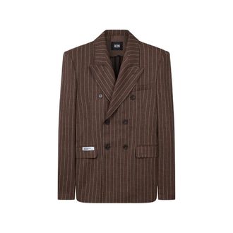 GCDS Pinstripe Double-breasted Blazer