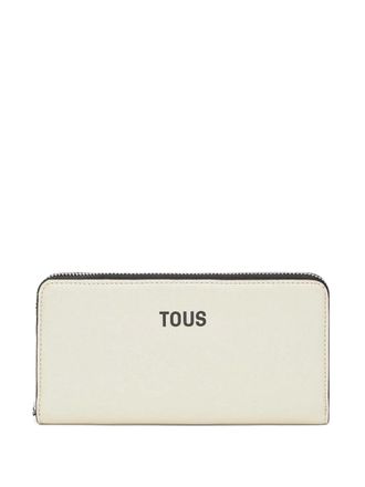 Tous zip-around logo wallet - women - Polyurethane - One Size - White
