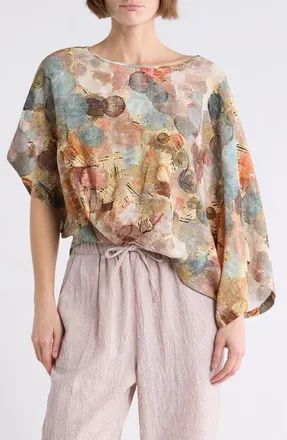 Patrizia Luca Boxy Asymmetric Top in Blue at Nordstrom Rack, Size Large/x-Large