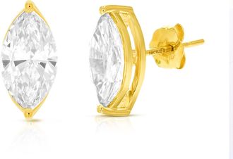 Vir Jewels 2 cttw Marquise Lab Grown Diamond Stud Earrings in 14K Gold With Push Backs For Women