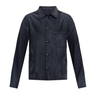 Maison Margiela Light Jackets, male, Black, Size: M Lightweight Jacket With Pockets