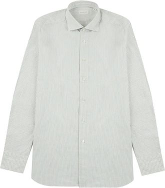 Glanshirt striped shirt - men - Cotton - 40 - Neutrals