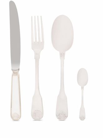 Dolce & Gabbana 4 piece cutlery set - unisex - Copper/Nickel/Zinc - One Size - Silver