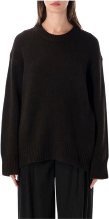 Lisa Yang Noor Crewneck - Knitwear - Mujer - Marr&oacute;n - S