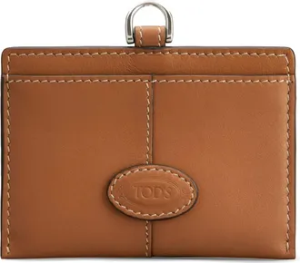 Tod's leather card holder - men - CALFSKIN - One Size - Brown