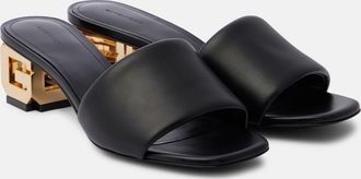Givenchy G Cube leather mules
