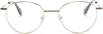 Alexander McQueen Eyewear Occhiali tondi - Oro