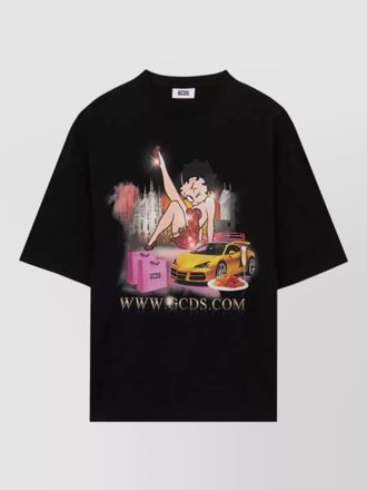 GCDS betty boop heavy jersey crew t shirt