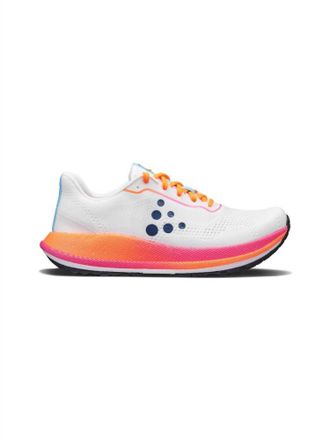 Craft Womens Pacer 2 Running Shoes In White / Fluorescent Orange