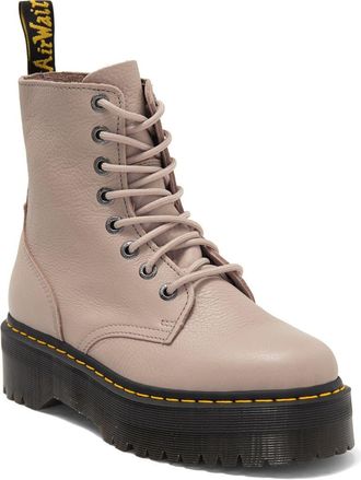 Dr. Martens Jadon Platform Boot in Vintage Taupe Pisa at Nordstrom Rack, Size 9Uk (11 Women / 10 Men )