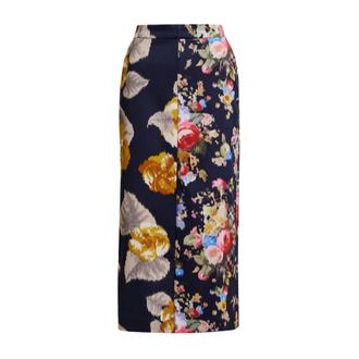 Essentiel Midi Skirts, female, Multicolor, S, Jonsea Floral Print Skirt
