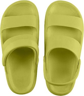 Generic Womens Flip Flops with Strap Back for Men and Women Bathing Shoes Casual Cloud Shoes Flat Super Soft Summer Shoes Wide Feet Bath Mules Beach Shower fo