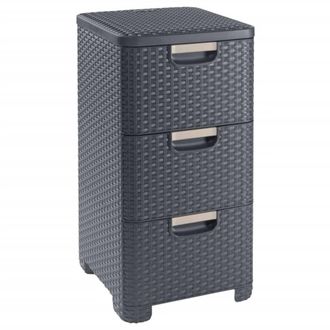 Curver Cassettiera Style 3x14 L Antracite Curver