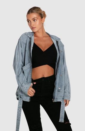 Belle & Bloom All About You Denim Jacket in Stonewash at Nordstrom, Size X-Small Au