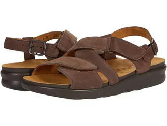 SAS Huggy Adjustable Comfort Sandal Womens Shoes Teddy : 10.5 WW - Double Wide (D), Leather