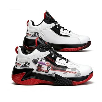 Generic Mens Indoor Outdoor Competition Training Basketball Shoes - Multifunctional Casual Commute Shoes for Men Women (Black,8.5)