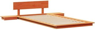 vidaXL Estructura De Cama Marr&oacute;n 75 X 190 Cm Madera Vidaxl