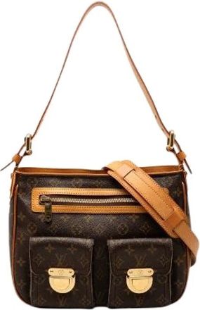 Louis Vuitton Pre-owned Cross Body Bags, female, Brown, Size: ONE SIZE Pre-owned Hudson GM Monogram shoulder bag