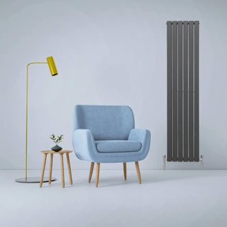 MonsterShop Designer Flat Panel Radiators Anthracite Grey 1800mm x 420mm