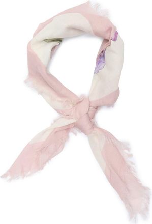BCBGeneration Floral Cotton Square Scarf in Light Neutral at Nordstrom Rack