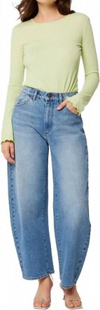 Rolla's Gigi Barrel Jeans In Brad Blue Wash