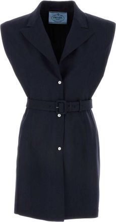 Prada Navy Blue Wool Vest