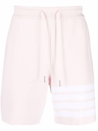 Thom Browne Trainingsshorts met 4 strepen - Roze