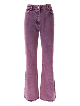 Moschino Broek met franje - Paars