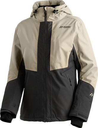 Maier Sports Skijacke MAIER SPORTS Campigna W, Damen, Gr. 36, beige (hellbeige), 100% Polyester, Jacken Skijacke, Damen Winterjacke wasserdicht u. atmungsaktiv
