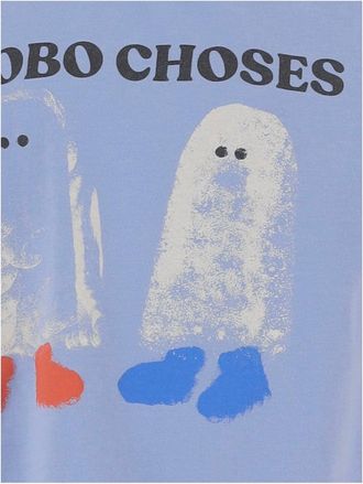 Bobo Choses Boys T-Shirt Light Blue Cotton Organic T-Shirts And Polos