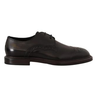 Dolce & Gabbana Laced Schoenen - Heren - Nette schoenen - Zwart - 39 EU - Leer - Schoenen