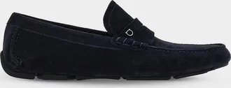Ferragamo Men & apos;s Petite-Gancini Suede Driving Loafers