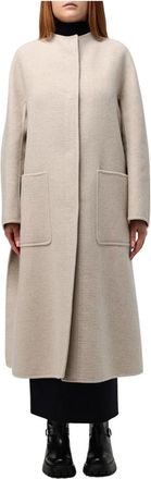 Max Mara Dames, Mantels, Beige, Maat: XS Wol