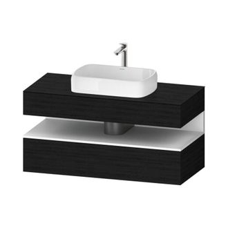 Duravit Duravit - Qatego Consola Mueble Bajo Lavabo, 1 Extra&iacute;ble, 1 Caj&oacute;n